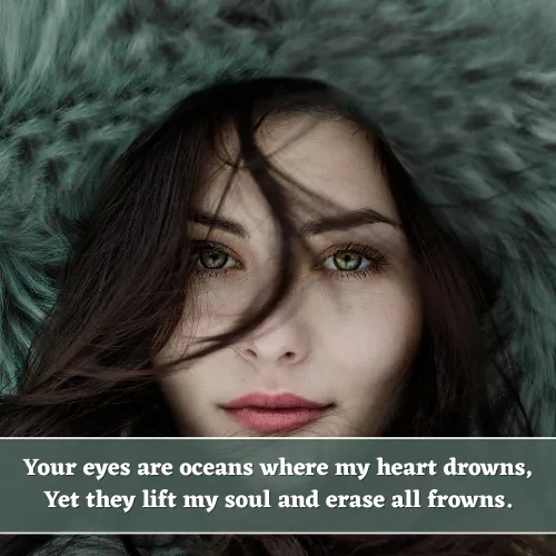 2 Line Shayari on Eyes in English