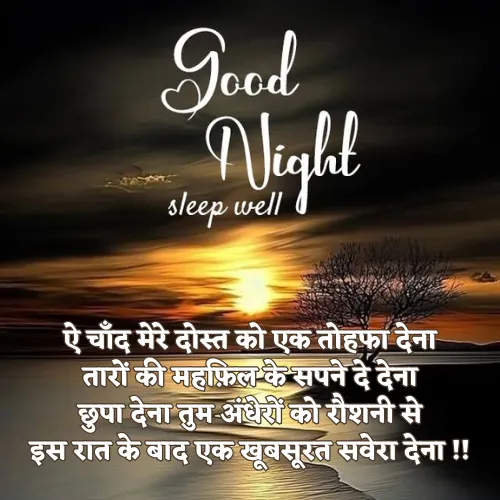 Friends Good Night Shayari